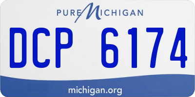 MI license plate DCP6174