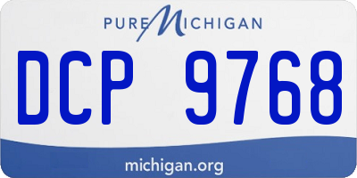 MI license plate DCP9768