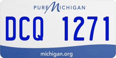 MI license plate DCQ1271