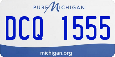 MI license plate DCQ1555