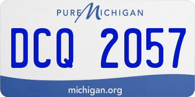 MI license plate DCQ2057