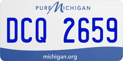 MI license plate DCQ2659