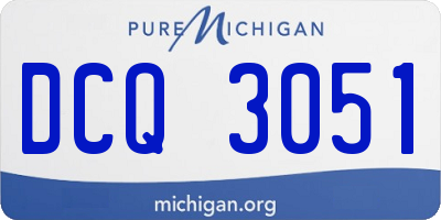 MI license plate DCQ3051