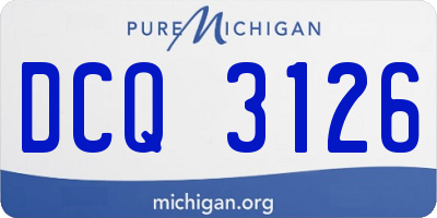 MI license plate DCQ3126
