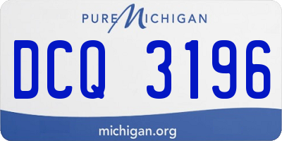 MI license plate DCQ3196
