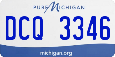 MI license plate DCQ3346