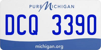 MI license plate DCQ3390