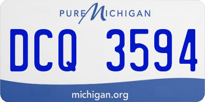 MI license plate DCQ3594