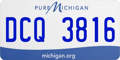 MI license plate DCQ3816