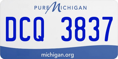 MI license plate DCQ3837