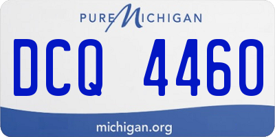 MI license plate DCQ4460