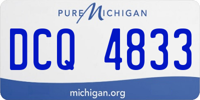 MI license plate DCQ4833