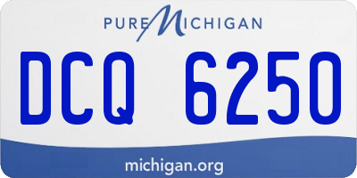MI license plate DCQ6250