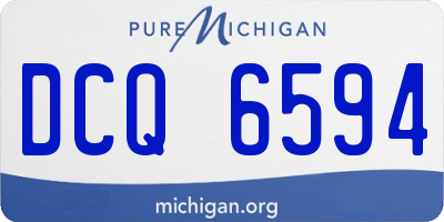 MI license plate DCQ6594