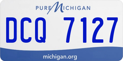 MI license plate DCQ7127