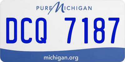 MI license plate DCQ7187