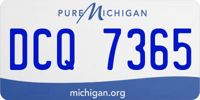 MI license plate DCQ7365