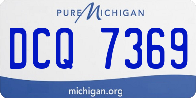 MI license plate DCQ7369