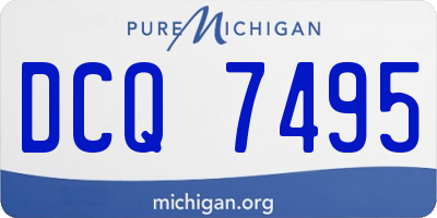 MI license plate DCQ7495