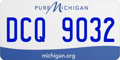 MI license plate DCQ9032
