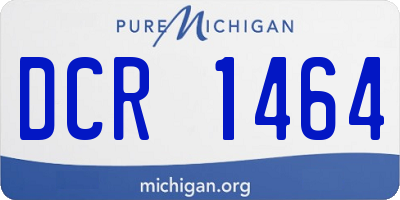 MI license plate DCR1464