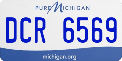 MI license plate DCR6569