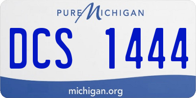 MI license plate DCS1444