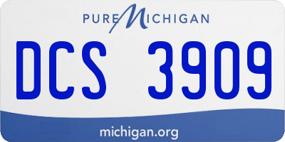 MI license plate DCS3909