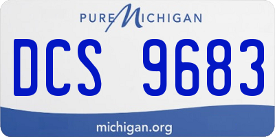 MI license plate DCS9683