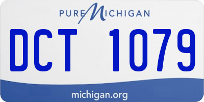 MI license plate DCT1079