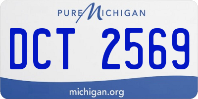 MI license plate DCT2569