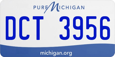 MI license plate DCT3956
