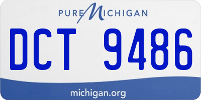 MI license plate DCT9486