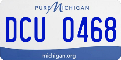 MI license plate DCU0468