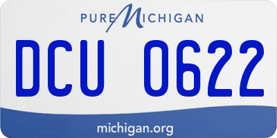 MI license plate DCU0622
