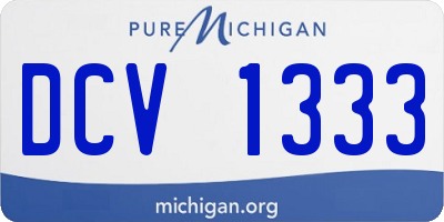 MI license plate DCV1333