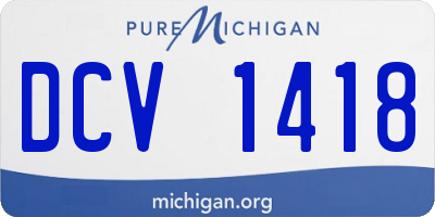 MI license plate DCV1418