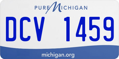 MI license plate DCV1459