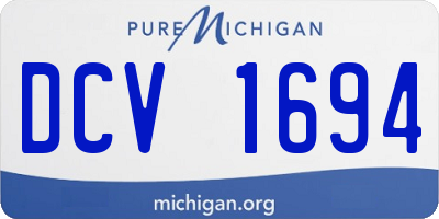 MI license plate DCV1694
