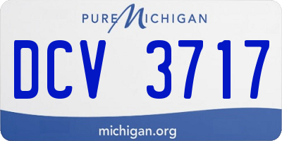 MI license plate DCV3717