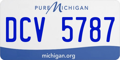 MI license plate DCV5787