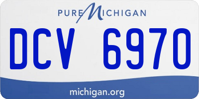 MI license plate DCV6970