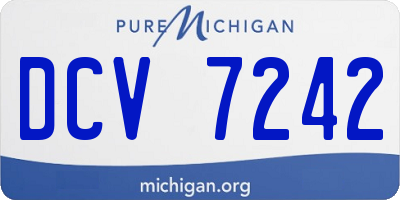 MI license plate DCV7242
