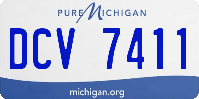 MI license plate DCV7411