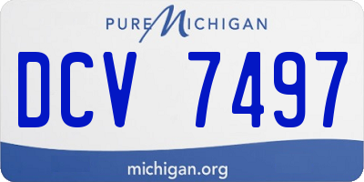 MI license plate DCV7497