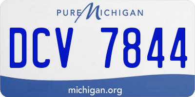 MI license plate DCV7844