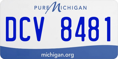 MI license plate DCV8481