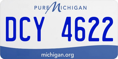 MI license plate DCY4622