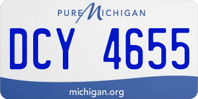 MI license plate DCY4655