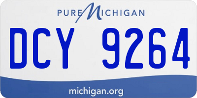 MI license plate DCY9264